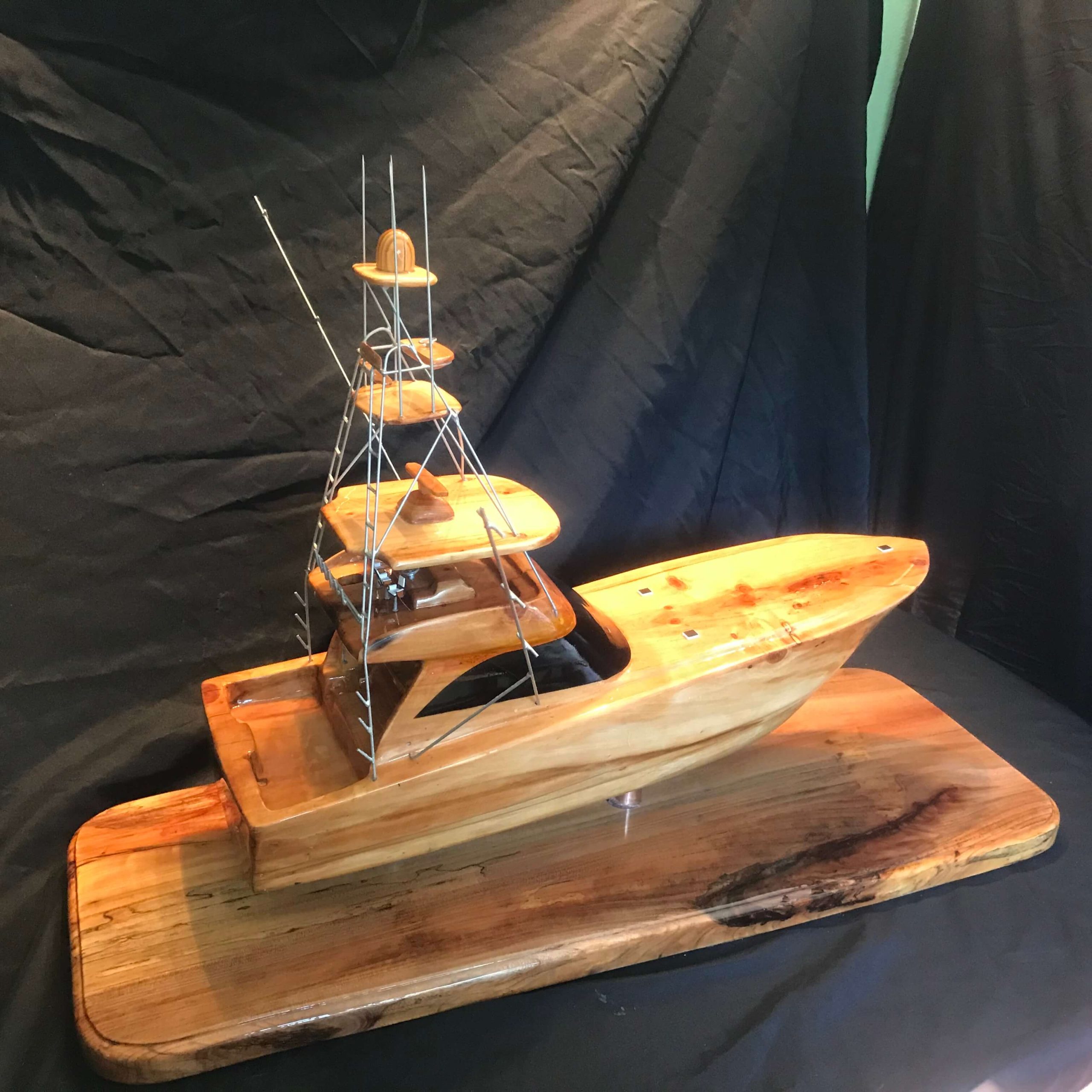 Fishing Yacht/Boat Wood Model/Replica